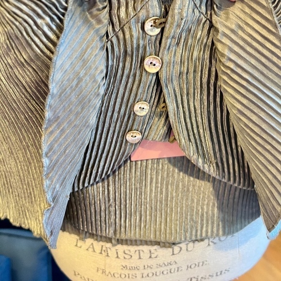 Cult Gaia Women's Milli Sweetheart-neck Pleated Top - XL - Picture 4 of 6